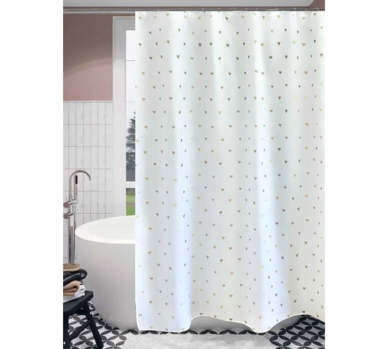 Изображение товара Штора для ванной PRIMANOVA LOVELY 180x200 PLE DR-60071