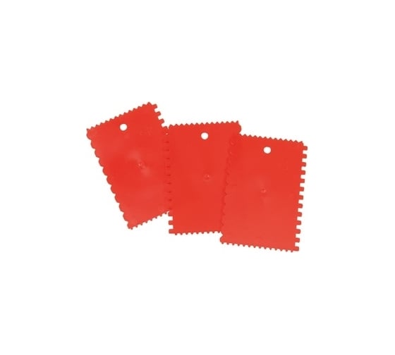 Изображение товара Пластмассовая лопатка MAKO 4 формы зубцов, 3 шт в наборе 812703SB