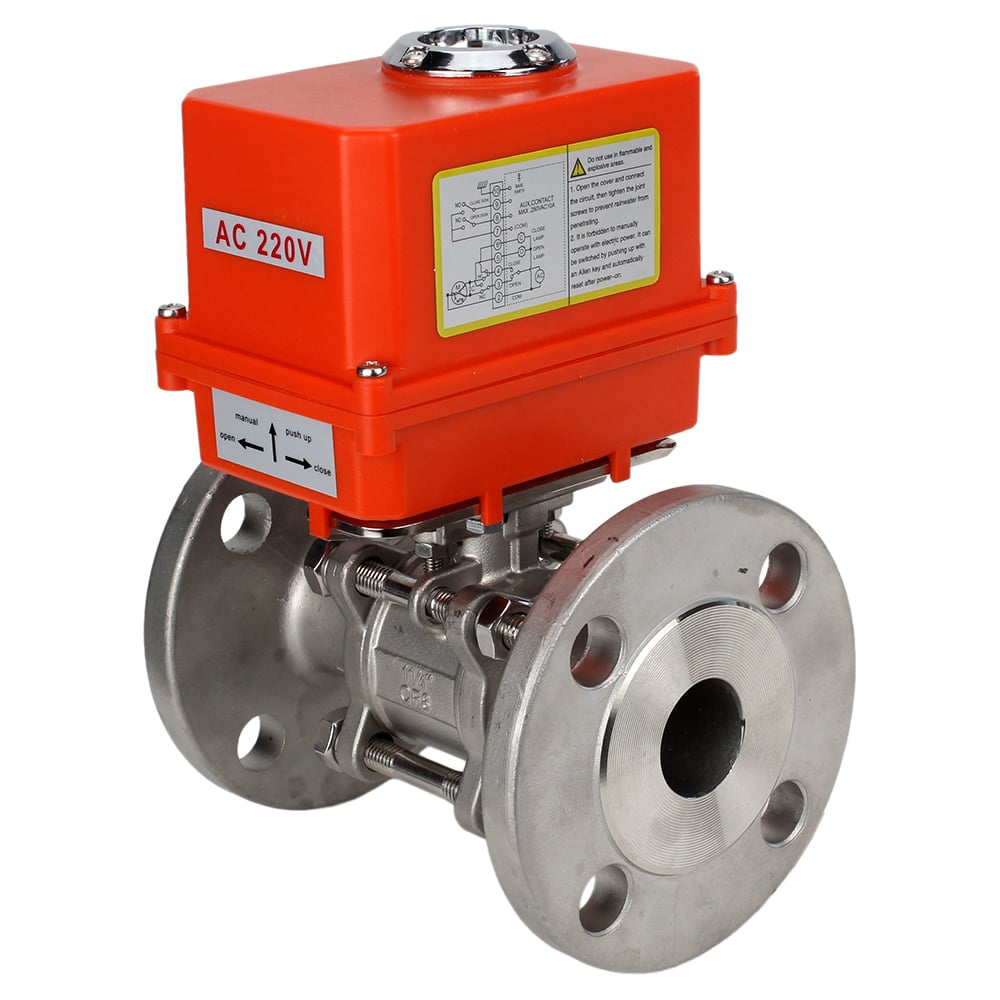 Изображение товара Шаровой кран DN.ru КШФПТ-ISO.316.180 Ду20 Ру40 с электроприводом QT-003-MINI 220В