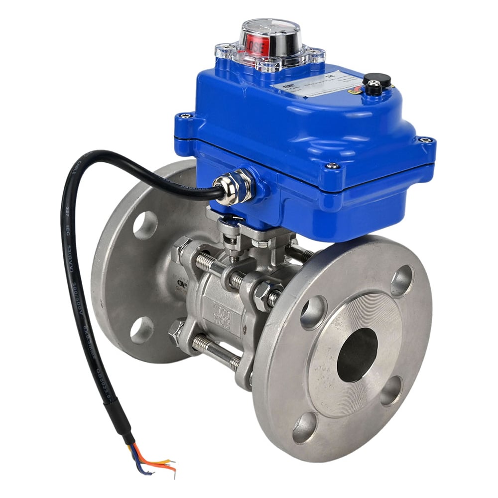 Изображение товара Шаровой кран DN.ru КШФПТ-ISO 304 180 Ду20 Ру40 с электроприводом