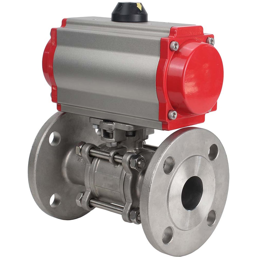 Изображение товара Шаровой кран DN.ru КШФПТ-ISO.304.180 Ду20 Ру40 с пневмоприводом