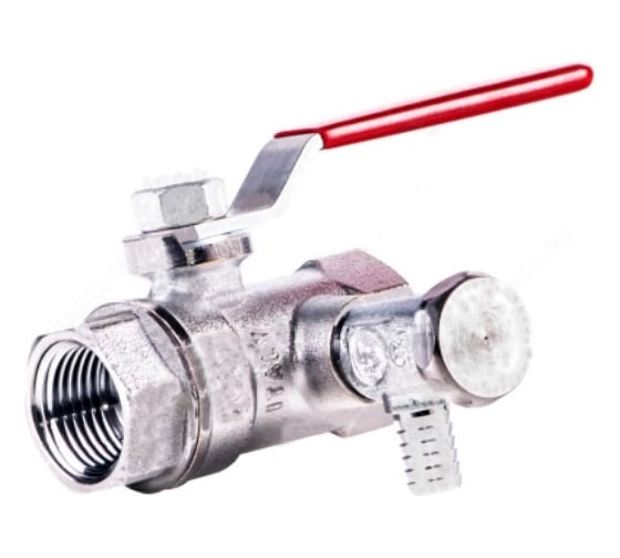 Изображение товара Шаровой кран Giacomini латунь, со спускником, хром, Ду 15. Ру 42, ВР G1 2 R250DS R250SX003 007-0872