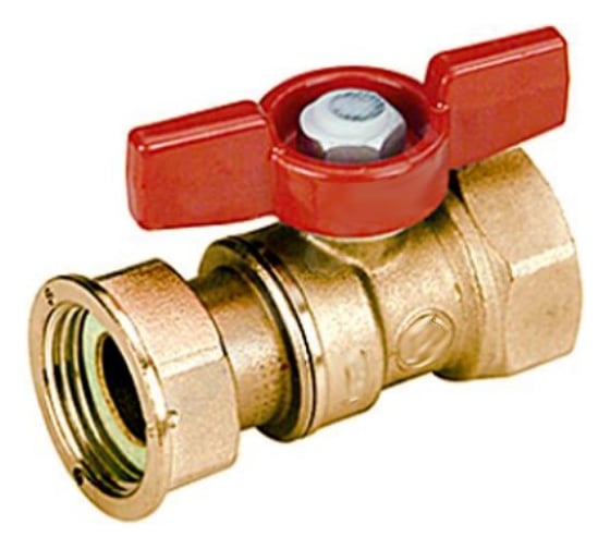 Изображение товара Шаровой кран Giacomini латунь, Ду 25, Ру35 ВР, полнопроходной бабочка R251PY006 107-0240