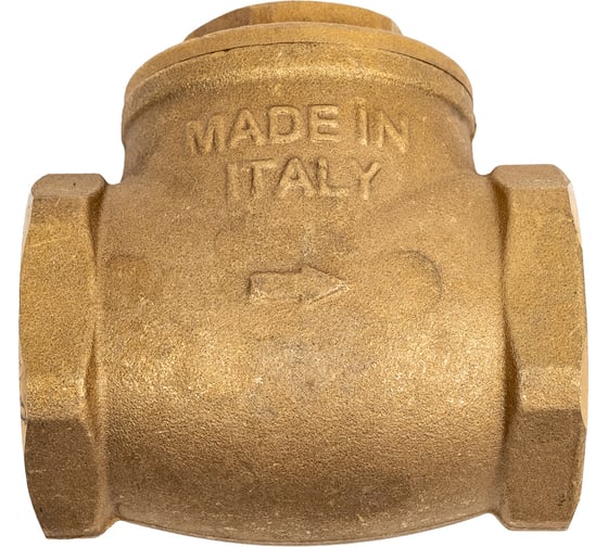Изображение товара Обратный клапан Giacomini латунь, поворотный, N6, Ду 40, Ру 16, Тмакс 110 оС, ВР G1 1/2 N6Y007 019-1015