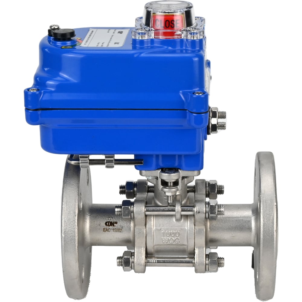 Изображение товара Шаровой кран DN.ru КШФПТ-ISO.316.180 Ду32 Ру40 с электроприводом