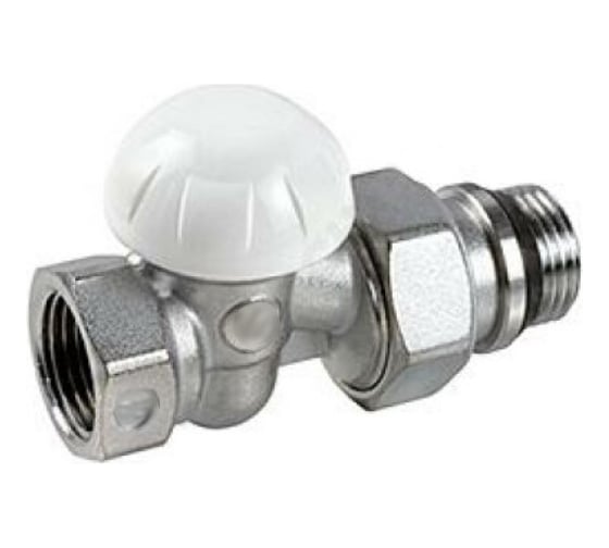 Изображение товара Клапан запорный для радиатора Giacomini Ду 15, Ру 16 ВР., прямой штуцер R15TG R15X033 007-1512