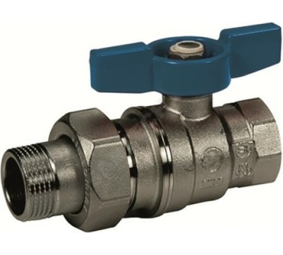 Изображение товара Шаровой кран Giacomini латунь, Ду 20, Ру 35, ВР., американка, полнопроходной, бабочка R859X345 107-4544