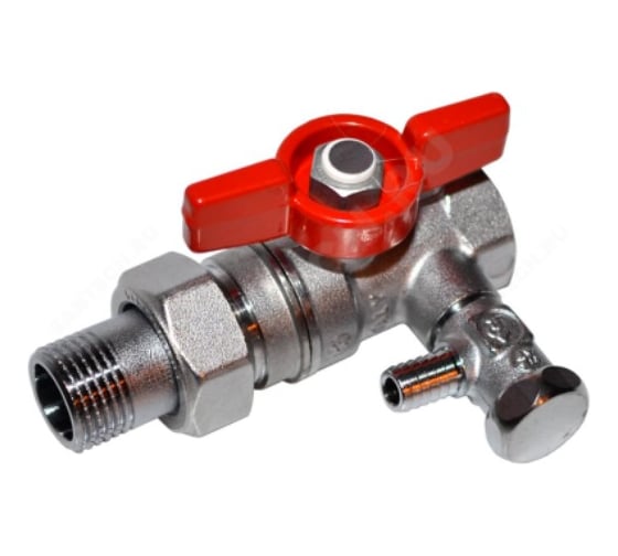 Изображение товара Шаровой кран Giacomini латунь, со спускником, хром, Ду 25, Ру 35, ВР., R259DS R259SX007 007-0913