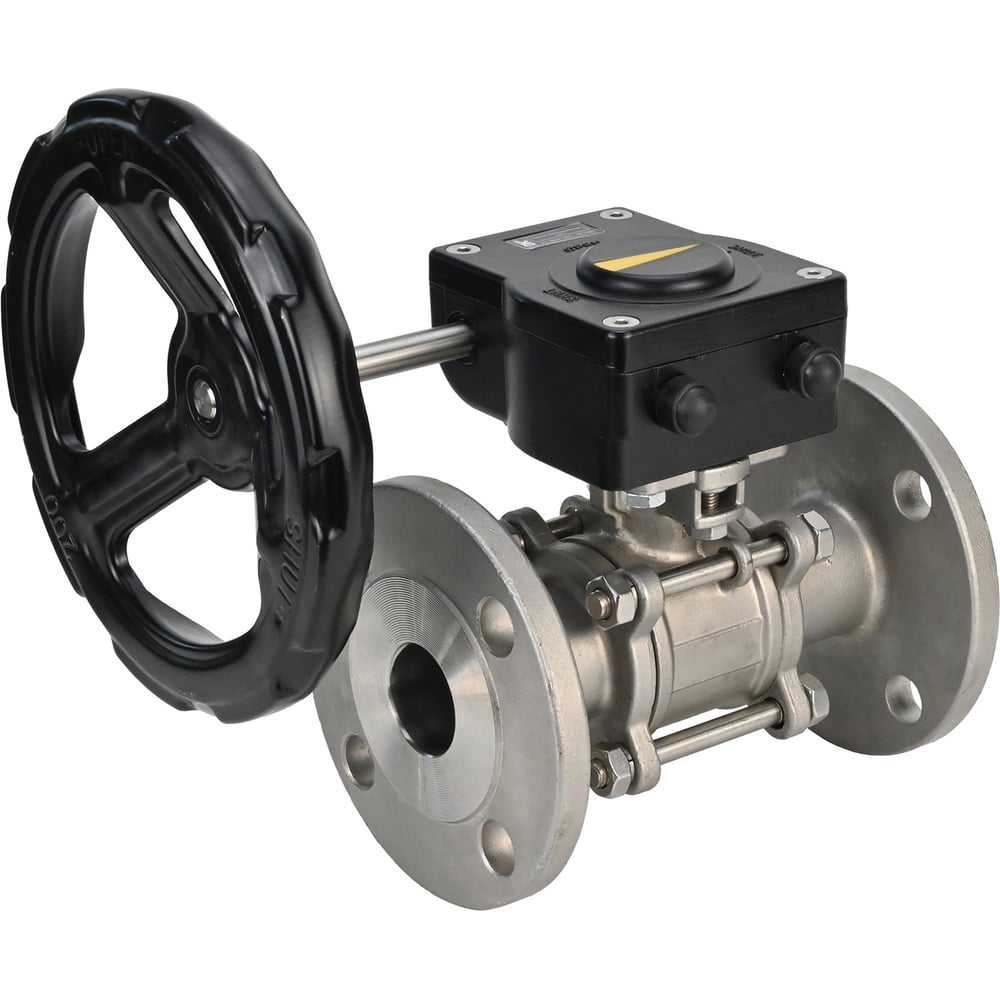 Изображение товара Шаровой кран DN.ru КШФПТ-ISO.304.180 Ду50 Ру40 с редуктором HGBF-1 D160-12880