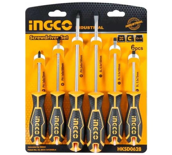 Изображение товара Набор отверток INGCO 6 шт HKSD0628