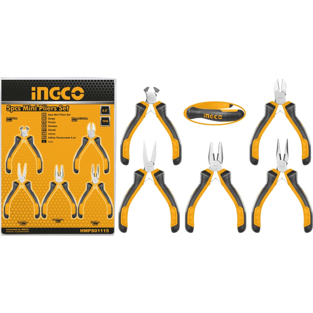 Набор мини плоскогубцев INGCO диэлектрический нож ingco