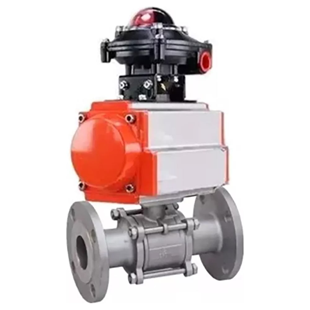 Изображение товара Шаровой кран DN65 Ру25 с пневмоприводом KШФПT-ISO.304.180