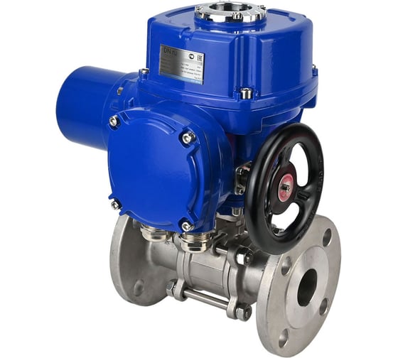 Изображение товара Шаровой кран DN.ru КШФПТ-ISO.316.180 Ду80 Ру25 с электроприводом QT-W (M)-020 220В D160-16592