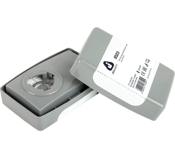 Изображение товара Фильтр P3R в пластиковом корпусе противоаэрозольный (противопылевой) 2 шт Jeta Safety 8523