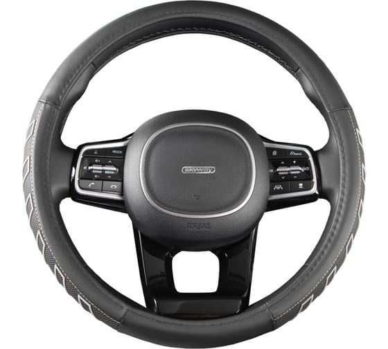 Изображение товара Оплетка SKYWAY Combo-9 M Черно/серая экокожа S01102469