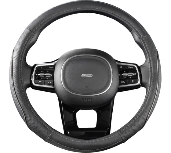 Изображение товара Оплетка SKYWAY Combo-14 M Черно/серая экокожа S01102478