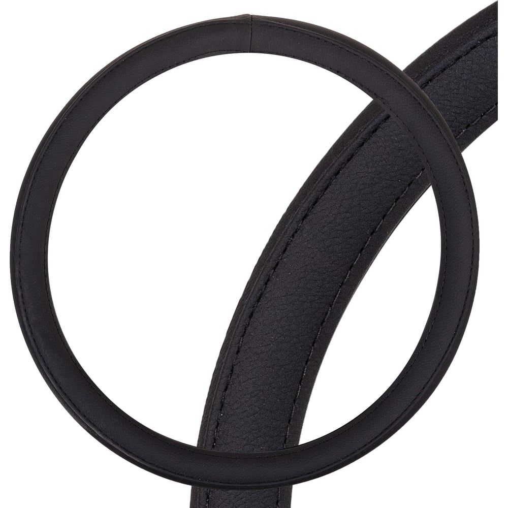 Изображение товара Оплетка SKYWAY Standart-1 М Черная из экокожи для руля автомобиля