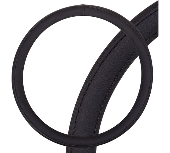 Изображение товара Оплетка SKYWAY Standart-1 М Черная экокожа S01102479