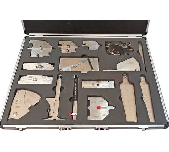 Изображение товара Набор шаблонов сварщика WG 16 инструментов с первичной калибровкой АЛЬФА-НДТ УП-00002772