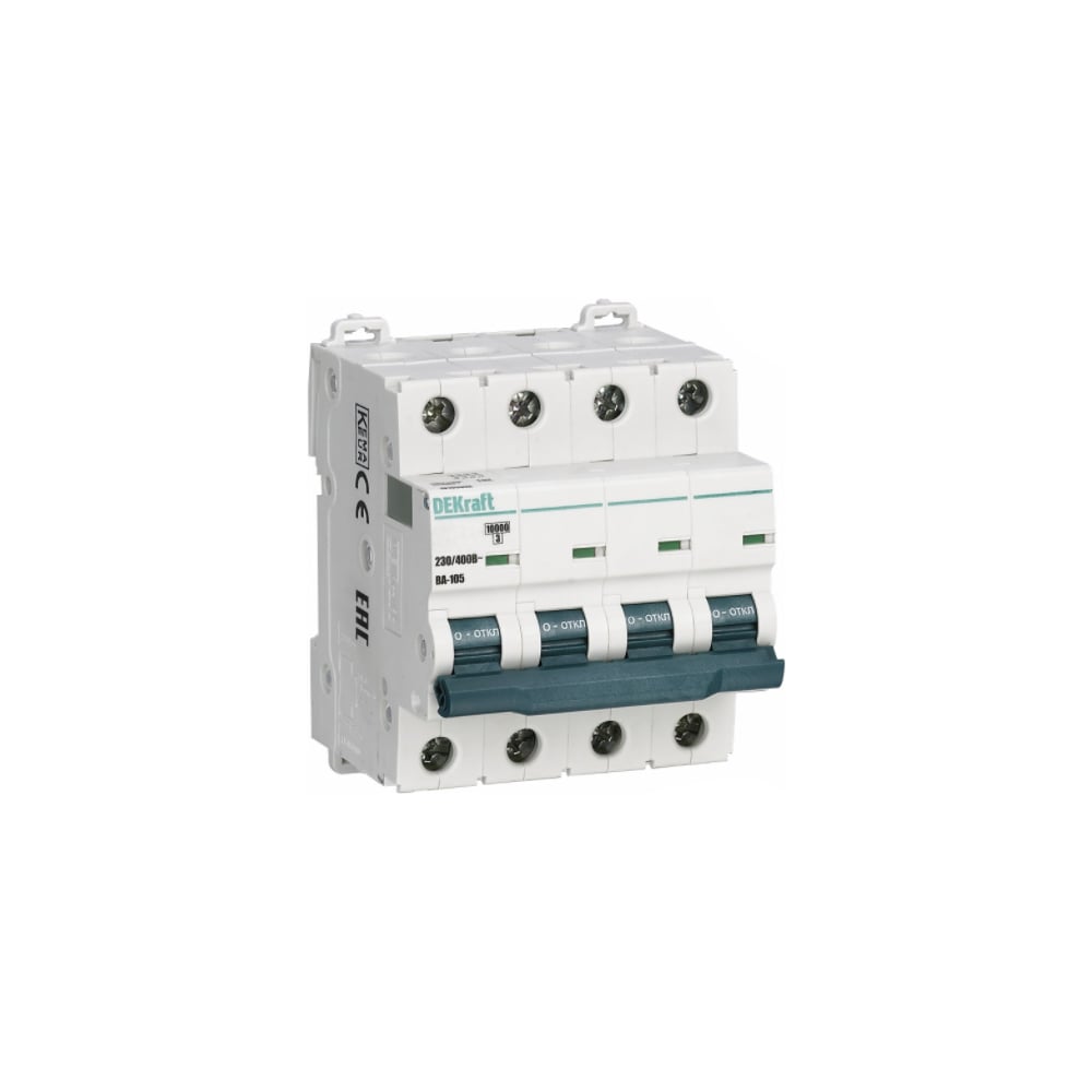 Изображение товара Автоматический выключатель Dekraft ВА105-4P-032A-C 13192DEK