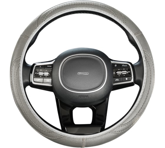 Изображение товара Оплетка SKYWAY Standart-3 М Серая экокожа S01102484