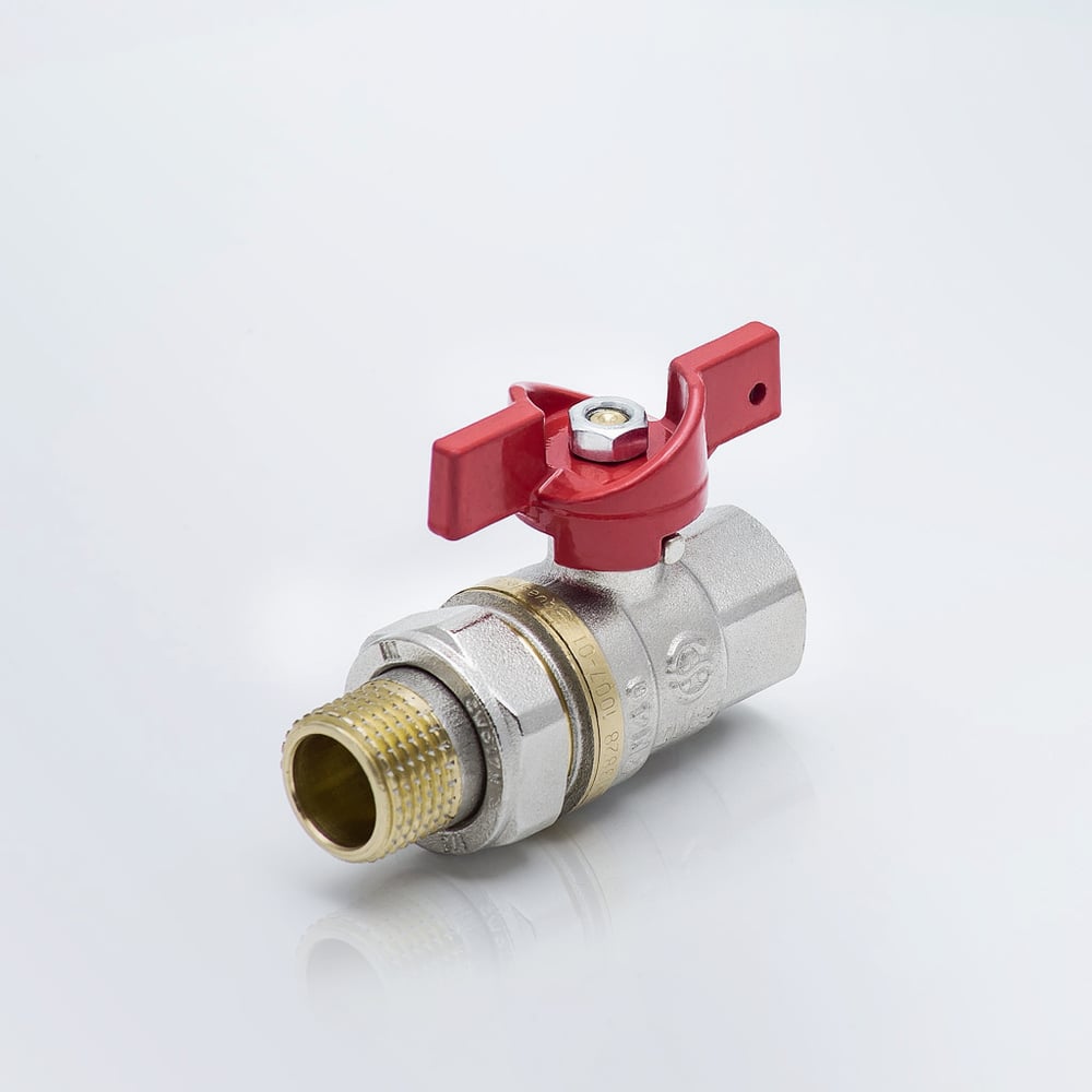 Изображение товара Кран шаровой латунный Aquasfera 1007 Euro никелированный Ду20 Ру40