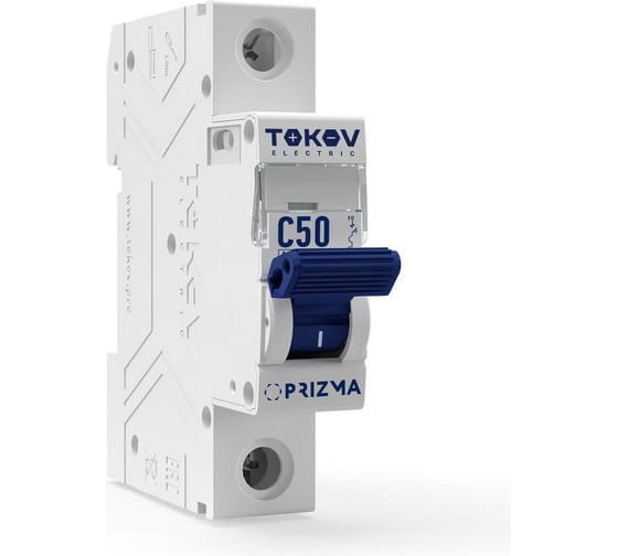 Изображение товара Выключатель автоматический модульный TOKOV ELECTRIC 1П 50А 6кА х-ка C TKE-PZ60-MCBI-1-50-C