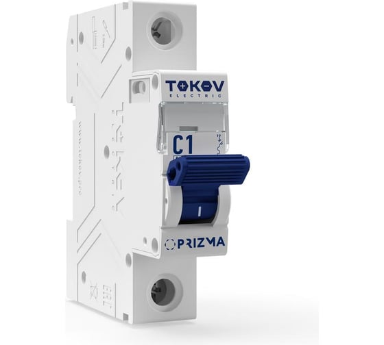 Изображение товара Выключатель автоматический модульный TOKOV ELECTRIC 1П 1А 4.5кА х-ка C TKE-PZ45-MCBI-1-1-C