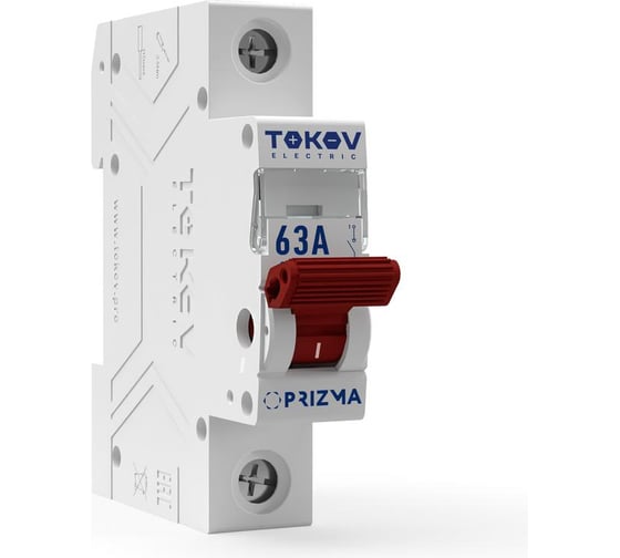 Изображение товара Выключатель нагрузки модульный TOKOV ELECTRIC 1П 63А TKE-PZ60-MDSI-1-63