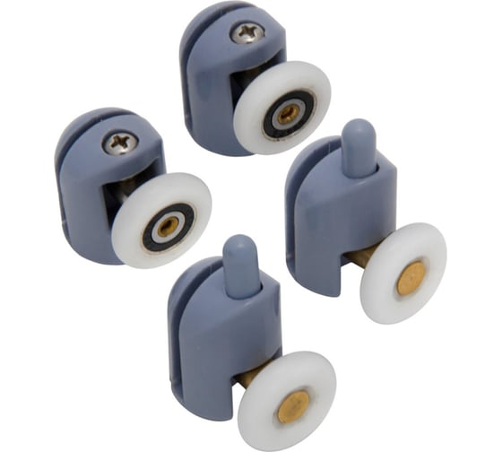 Изображение товара Ролики для душевой кабины MasterProf Комплект 23мм, 4 шт, одинарные ИС.131345