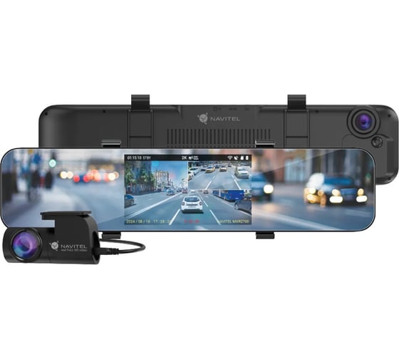 Изображение товара Видеорегистратор с радар детектором NAVITEL сигнатурный радар-детектор 2K, GPS, WiFi, 2ch MXR2700