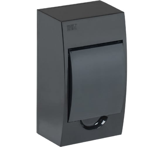 Изображение товара Корпус IEK KREPTA 3 ЩРН-П-4 IP41, черный, пластиковый MKP12-N-04-41-K02