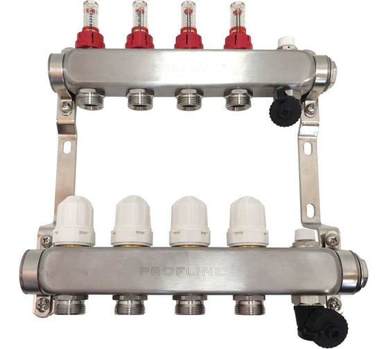 Изображение товара Коллекторный блок с расходомерами PROFLINE 4 выходов 1x3/4 УТ-00049410