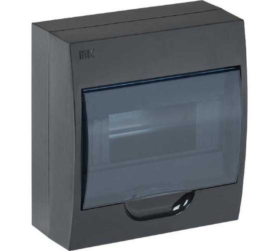 Изображение товара Корпус IEK KREPTA 3 ЩРН-П-8 IP41, черный, пластиковый MKP12-N-08-41-K02