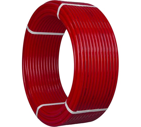 Изображение товара Труба из сшитого полиэтилена TEBO PEX с кислородным барьером EVOH 16x2.0мм (бухта 200 м) красная T-PE-X.Ox.16-2.0.К.200.RU