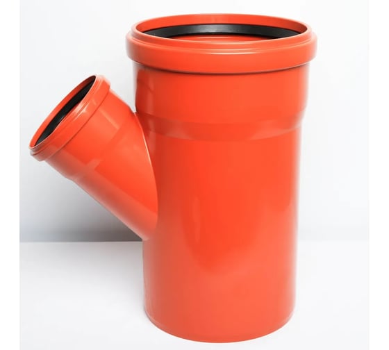 Изображение товара Тройник для наружной канализации Flextron D 200 мм на D 110 мм, 45 градусов 148112