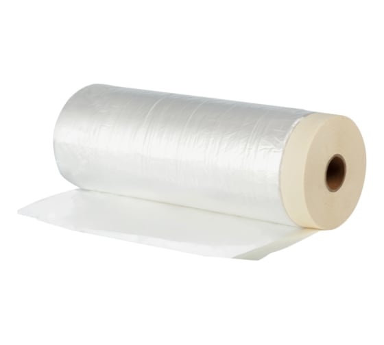 Изображение товара Пленка защитная 1.8х33 м с малярной лентой UNIBOB 211784