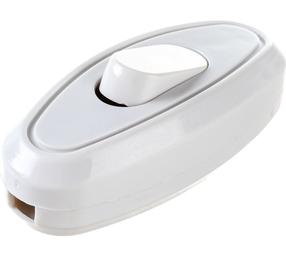 Изображение товара Одноклавишный выключатель IEK ВБ-01Б разборный, для бра, белый EVB10-K01-10