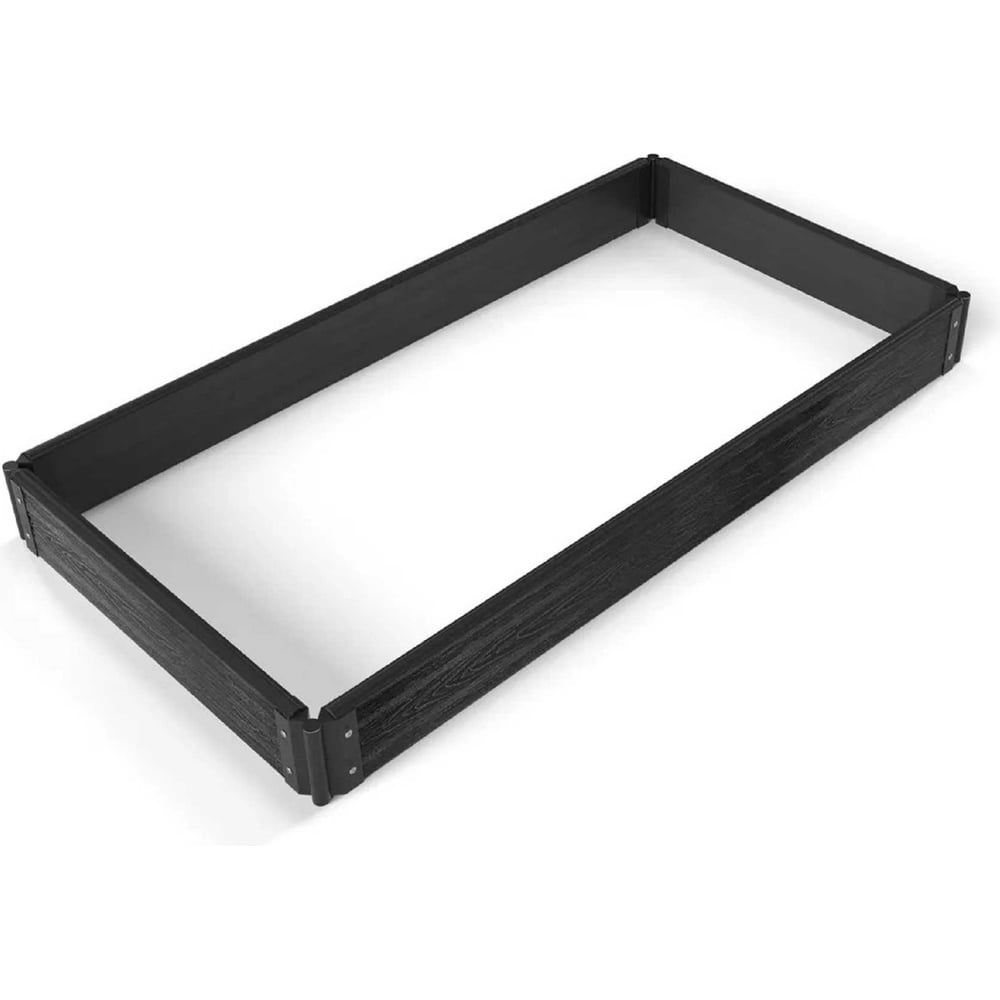 Изображение товара Комплект из 4 грядочных досок Еврогрядка Графит ДПК 1500x155x30 для ограждений