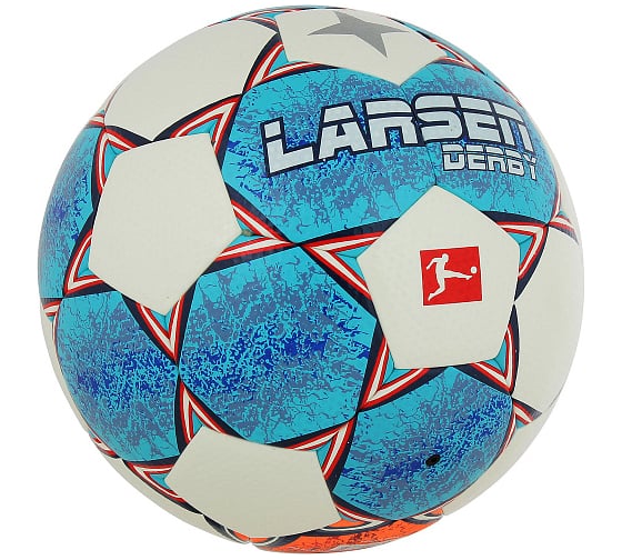 Изображение товара Мяч футбольный Larsen Derby White/Orange/Blue 4690222178654