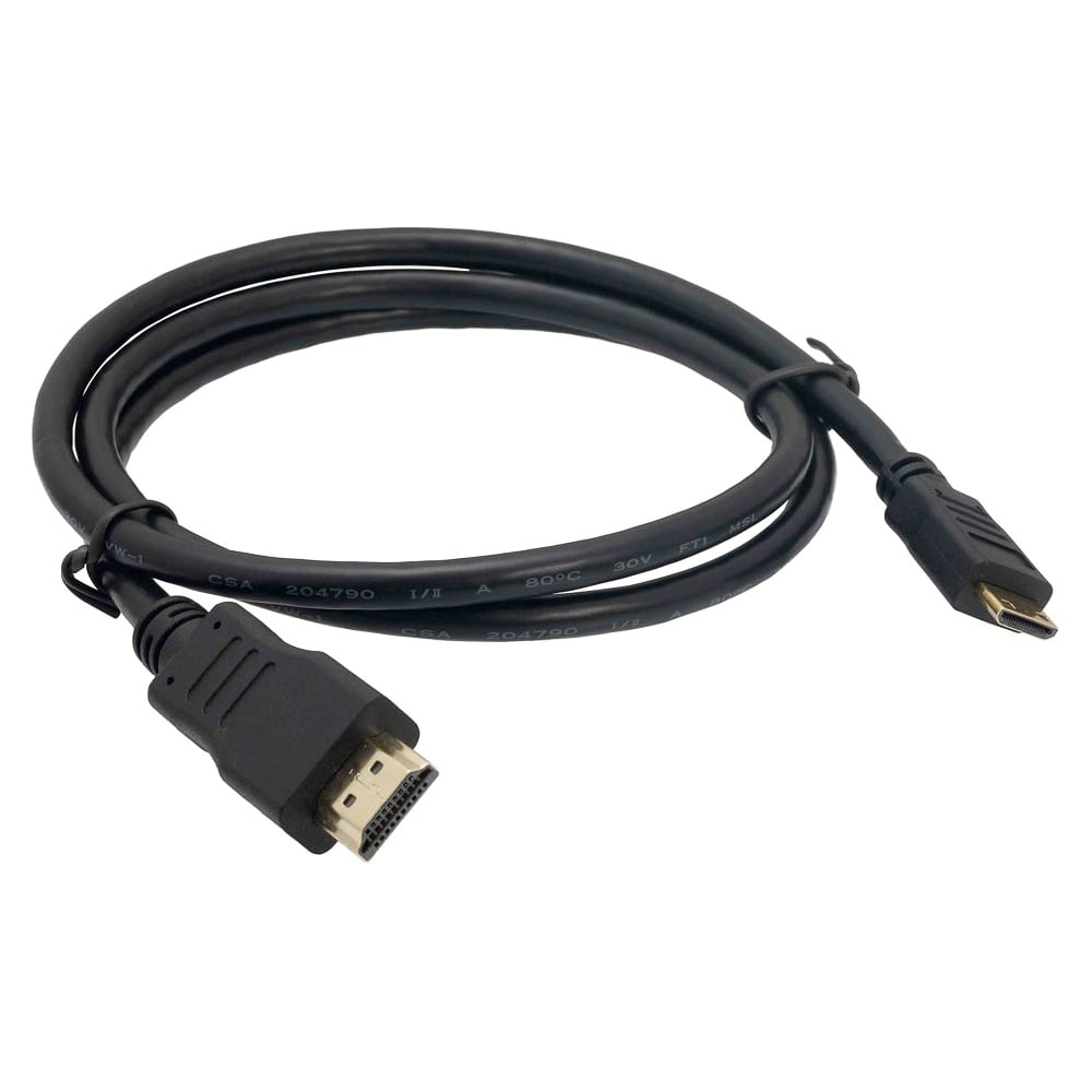 Изображение товара Кабель QUMO Micro HDMI to HDMI 1.4 1 метр для Raspberry