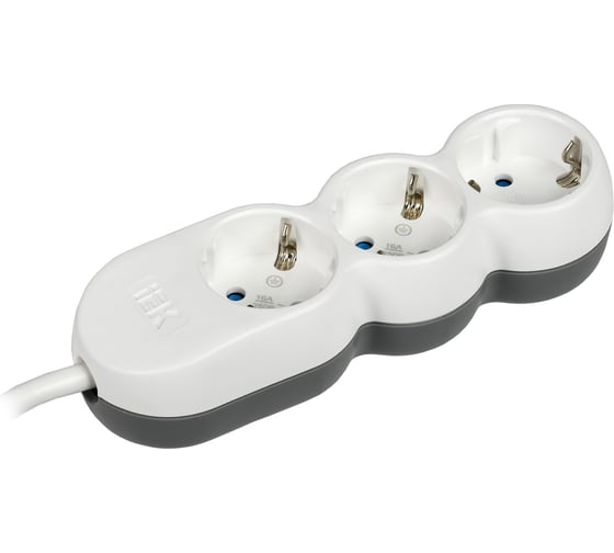 Изображение товара Удлинитель IEK У03 3 места 2P+PE/1,5м 3х1,5мм2 16А/250В UNO WYP53-16-03-D15-Z