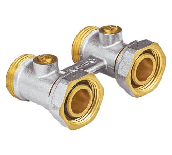 Изображение товара Узел нижнего подключения Aquasfera Ду20, Ру10, 3/4x3/4" ЕК, прямой, двухтрубный 5012-01 022-4836