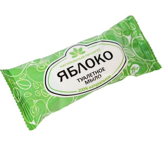Изображение товара Туалетное мыло ОФИСМАГ Яблоко 75 г (АГРОПРОМ-ЮГ), натуральное, ш/к 15177 609770