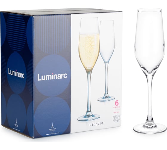 Изображение товара Набор фужеров для шампанского LUMINARC СЕЛЕСТ 160 мл, 6 шт. L5829