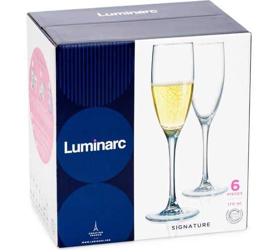 Изображение товара Набор фужеров для шампанского LUMINARC СИГНАТЮР (ЭТАЛОН) 170 мл, 6 шт. H8161