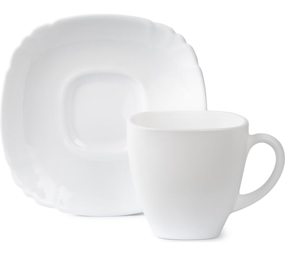 Изображение товара Набор чайный LUMINARC БЭЙСИК белый, 12 предметов, 220 мл Q5853