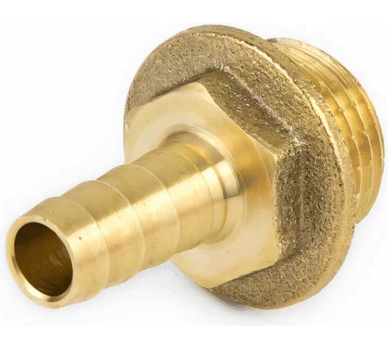 Изображение товара Переходник латунный для шланга Aquasfera Дн40x1 1/2" НР, неразъемный 9102-13 018-2618