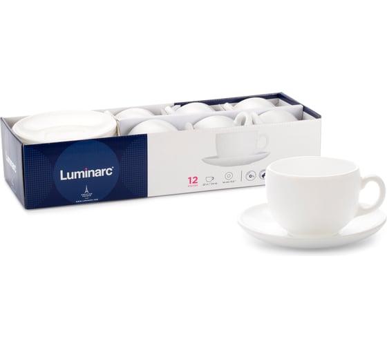 Изображение товара Набор чайный LUMINARC ЭССЕНС 12 предметов, 220 мл P6433
