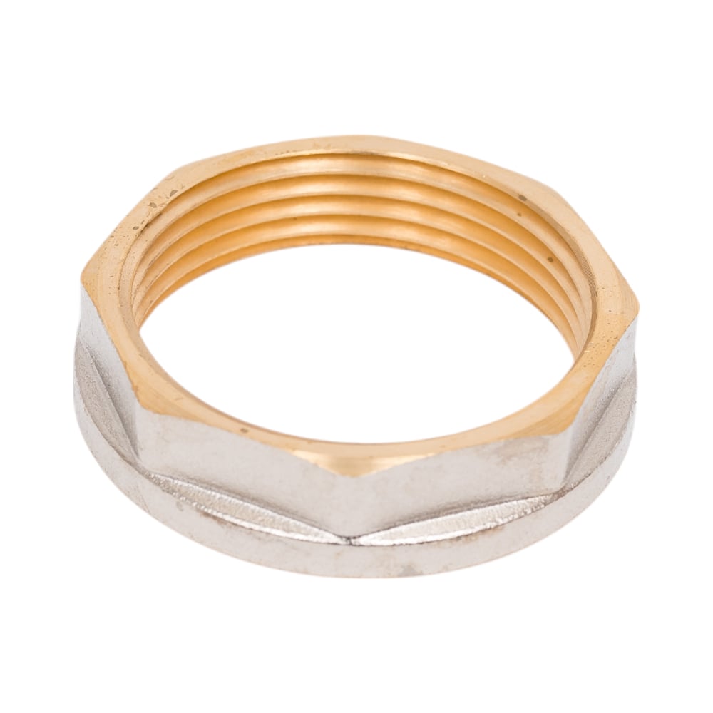 Изображение товара Контргайка Aquasfera латунь никель Ду32 внутренняя резьба 9034-04